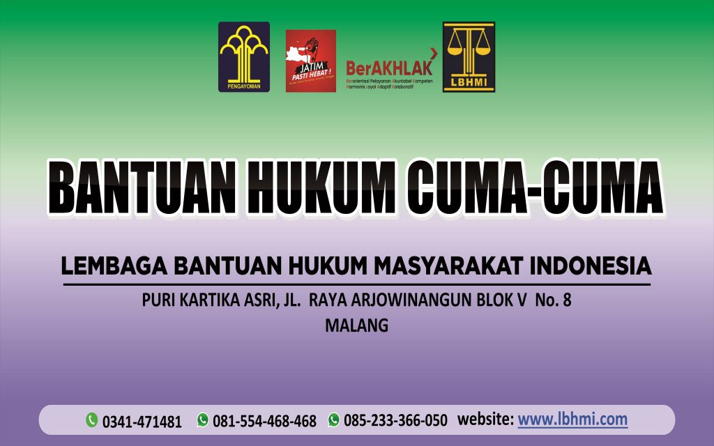 BANTUAN HUKUM CUMA-CUMA